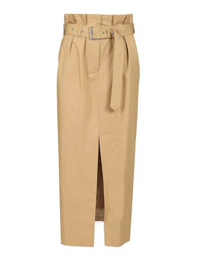 Dries Van Noten Long Skirt In Brown