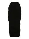 Dries Van Noten Skirt With Drape In Black