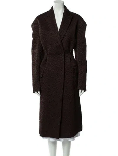 Pre-owned Dries Van Noten Faux Fur Coat In Brown