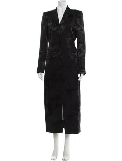 Pre-owned Dries Van Noten Faux Fur Coat In Gray