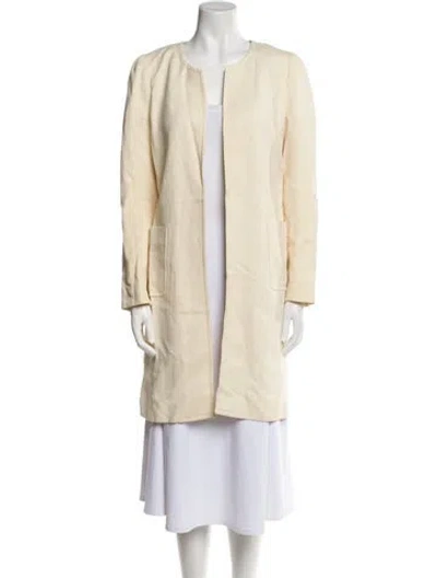 Pre-owned Dries Van Noten Faux Fur Coat In Neutral
