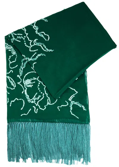 Dries Van Noten Felicia Sequin-embellished Georgette Scarf