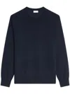 Dries Van Noten Fine-knit Merino-wool Jumper In Blue
