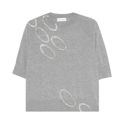 Pre-owned Dries Van Noten Fine Merino Cashwool Sweater 'grey' | Women's Size M In Gray