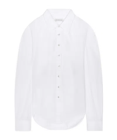 Dries Van Noten Fit Belted Shirt In White