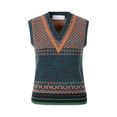 Pre-owned Dries Van Noten Fitted Cashmere Blend Vest 'bottle' | Tan | Women's Size M
