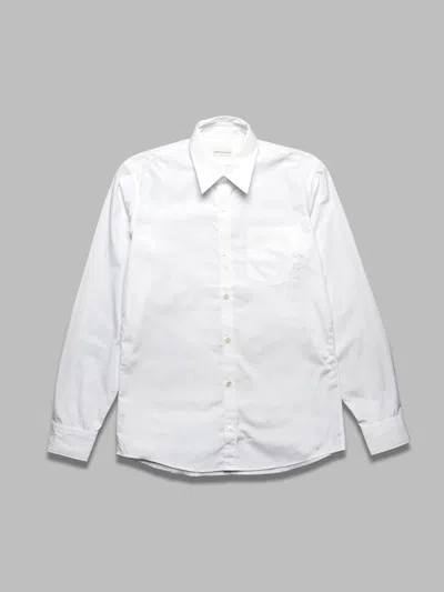 Dries Van Noten Fitted Cotton Shirt In White