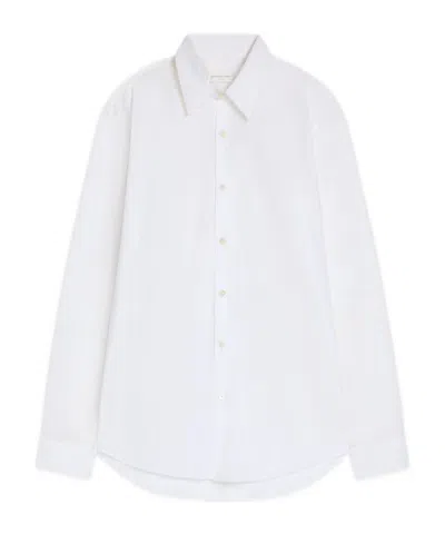 Dries Van Noten Fitted Cotton Shirt In White