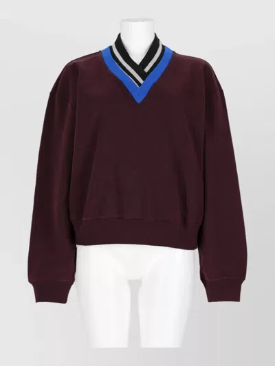 Dries Van Noten Fitted Jacket In Burgundy