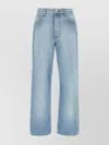 Dries Van Noten Five-pocket Denim Trousers Featuring Belt Loops In Blue