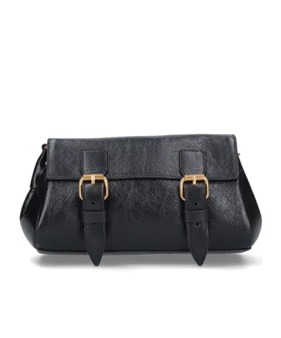 Dries Van Noten Flap Shoulder Bag In Black