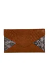 Dries Van Noten Flat Envelope Pouch In Rust