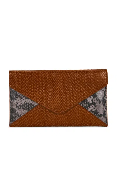 Dries Van Noten Flat Envelope Pouch In Rust
