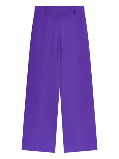 Dries Van Noten Hose Mit Geradem Bein In Purple