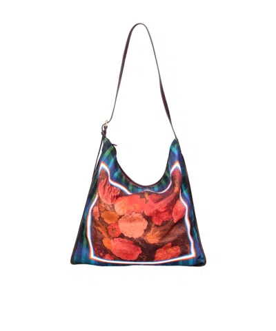 Dries Van Noten Flat Scarf Shoulder Bag In Red