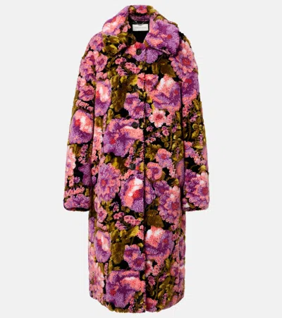 Dries Van Noten Floral Coat In Multi