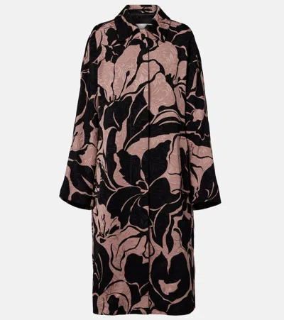 Dries Van Noten Floral Coat In Multi