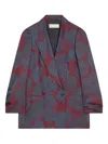 Dries Van Noten Floral Double-breasted Blazer In Multi