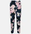 Dries Van Noten Floral High-rise Slim Pants In Multicoloured