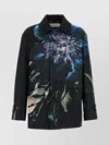 Dries Van Noten Men Embroidered Jacquard Rivne Coat In Multi