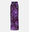 Dries Van Noten Floral Maxi Skirt In Multi
