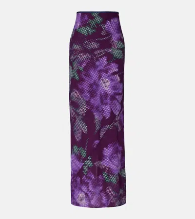 Dries Van Noten Floral Maxi Skirt In Multi