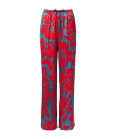 Dries Van Noten Floral Palazzo Pants In Multi