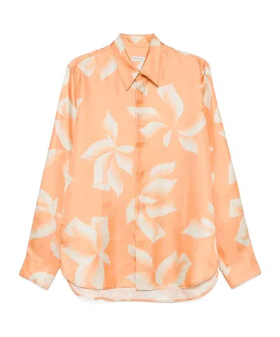 Dries Van Noten Floral Pattern Shirt In Pink