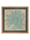 Dries Van Noten Floral-pattern Silk Scarf In Green