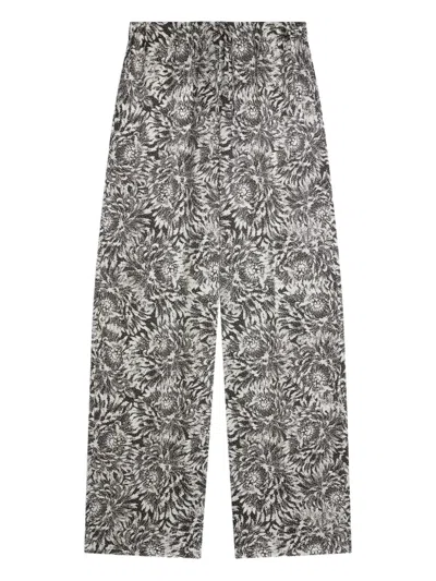 Dries Van Noten Floral-pattern Trousers In Multi