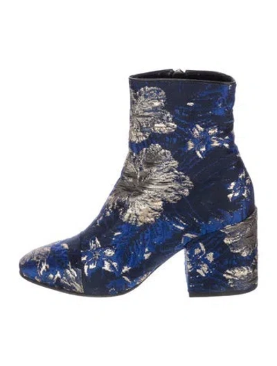 Pre-owned Dries Van Noten Floral Print Boots
