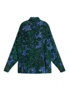 Dries Van Noten Floral Print Casia Shirt In Green