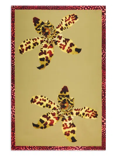 Dries Van Noten Floral-print Cotton Pareo In Green