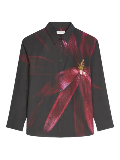 Dries Van Noten Floral-print Cotton Shirt In Multi