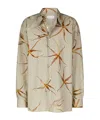 Dries Van Noten Floral Long Sleeve Tulip Print Top In Neutral
