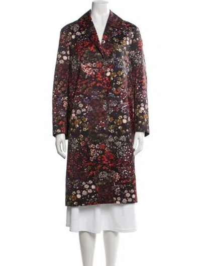 Pre-owned Dries Van Noten Floral Print Evening Jacket In Black