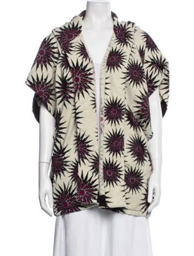 Pre-owned Dries Van Noten Floral Print Jacket In Neutral