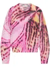 Dries Van Noten Floral-print Jumper In Pink