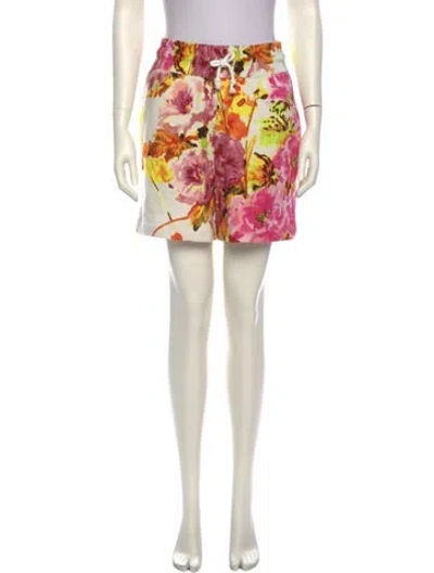 Pre-owned Dries Van Noten Floral Print Knee-length Shorts In Multi