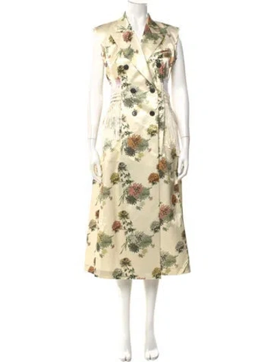 Pre-owned Dries Van Noten Floral Print Long Dress