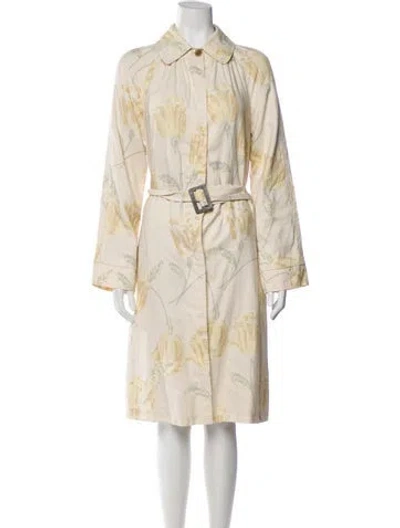 Pre-owned Dries Van Noten Floral Print Midi Length Dress In Neutral