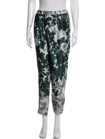 Pre-owned Dries Van Noten Floral Print Pajamas In Green