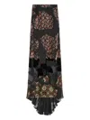 Dries Van Noten Floral-print Ruffled Skirt In Multi