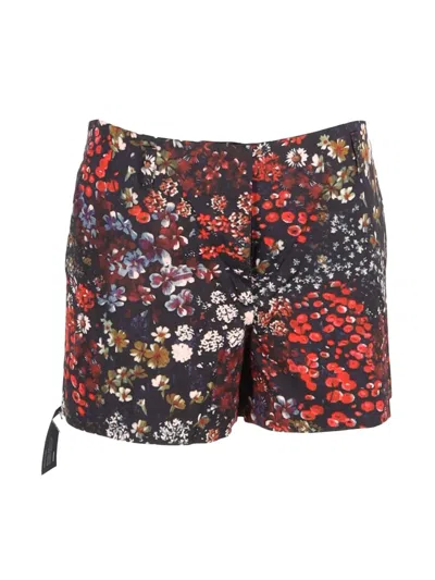 Pre-owned Dries Van Noten Floral-print Shorts In Black