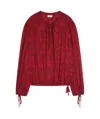 Dries Van Noten Floral-print Blouse In Red