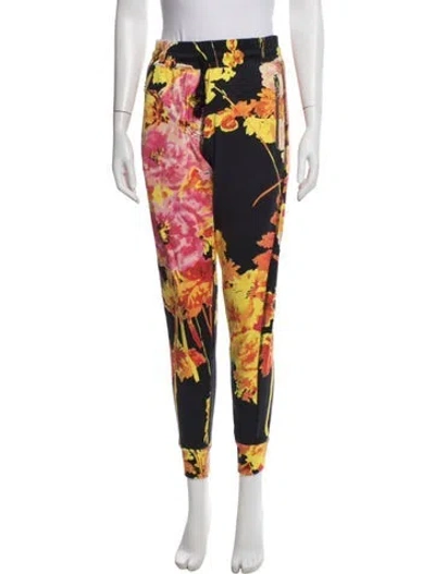 Pre-owned Dries Van Noten Floral Print Sweatpants In Multicolor