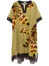 Dries Van Noten Floral-print Tunic In Green