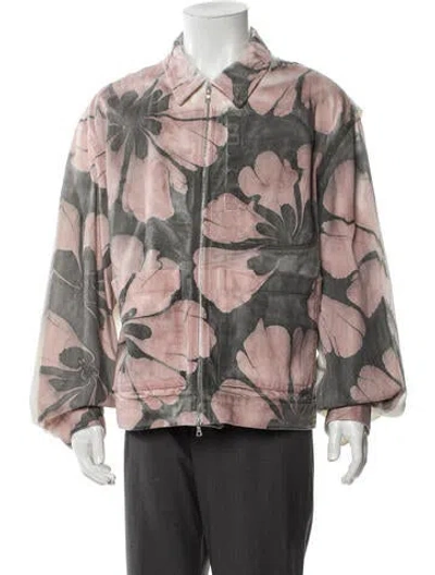Pre-owned Dries Van Noten Floral Print Utility Jacket In Neutral