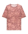 Dries Van Noten Floral Printed Crewneck T-shirt In Pink