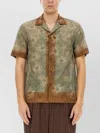 Dries Van Noten Floral Short Sleeve Boxy Shirt In Multi